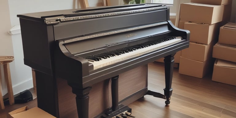 A truck with a 'HIVE BOXX' advertisement is parked on a sloped street near a public market, with a view of the water and distant hills. People are walking around, and several market stalls with tents are visible. The truck promotes eco-friendly moving boxes with a scenic city graphic on the back, featuring iconic landmarks and natural elements.