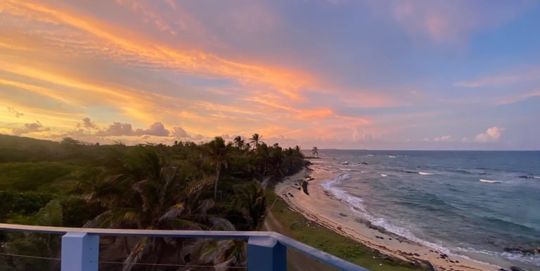 3rd floor deck with a view of the ocean