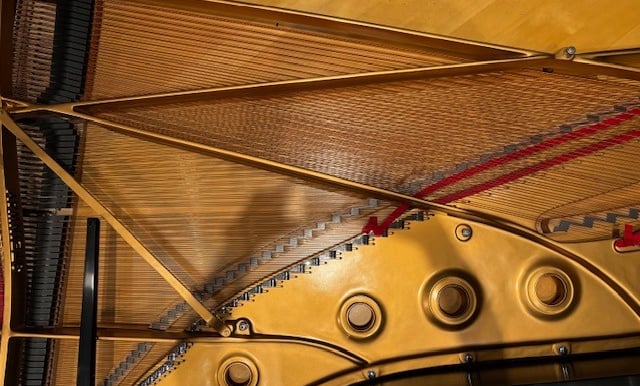 9 foot Concert grand during tuning