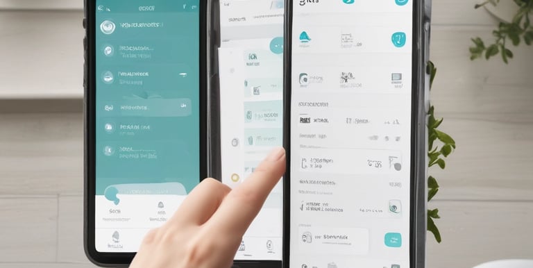A modern AI assistant interacting with clients via a digital interface.