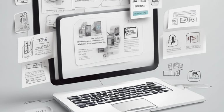 A modern AI assistant interacting with clients via a digital interface.