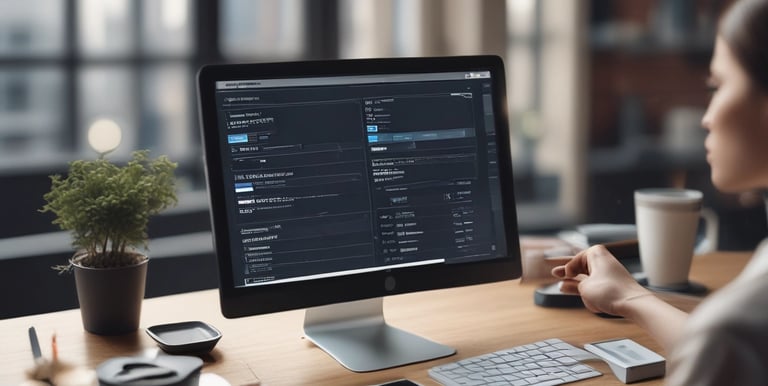 A compliance consultant reviewing documents with a client.