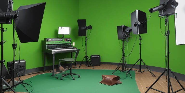 A modern workspace featuring creative professionals at work.