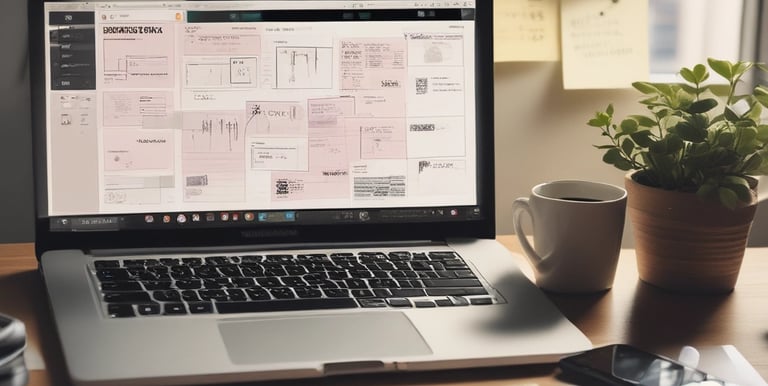 A sleek black-and-white image representing digital marketing services.