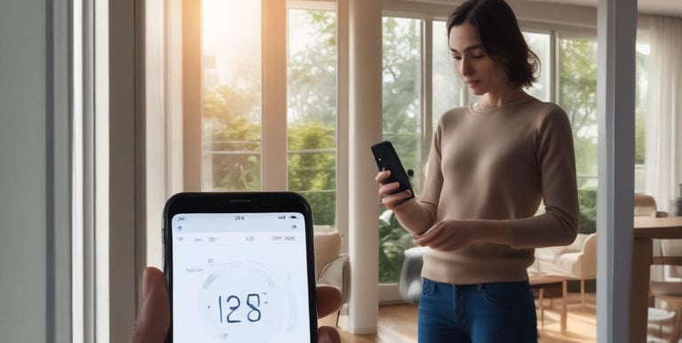 A modern smart home showcasing automated technology.