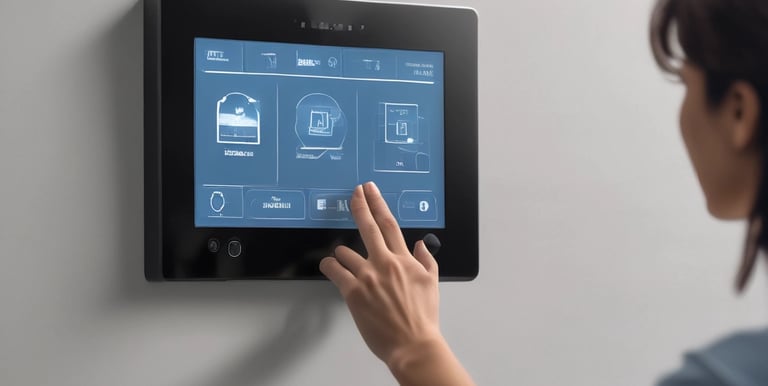 A modern smart home showcasing automated technology.