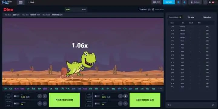 juego del dinosaurio en que casino jugarlo