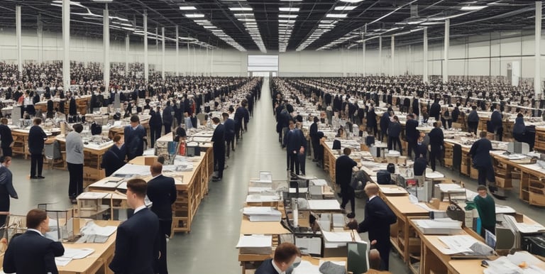 A traditional shopfront with a variety of goods displayed, including bags of produce, boxes, and hanging items. Motorcycles are parked in front on a paved area. The building has a rustic look with wooden elements and signs with Chinese characters.