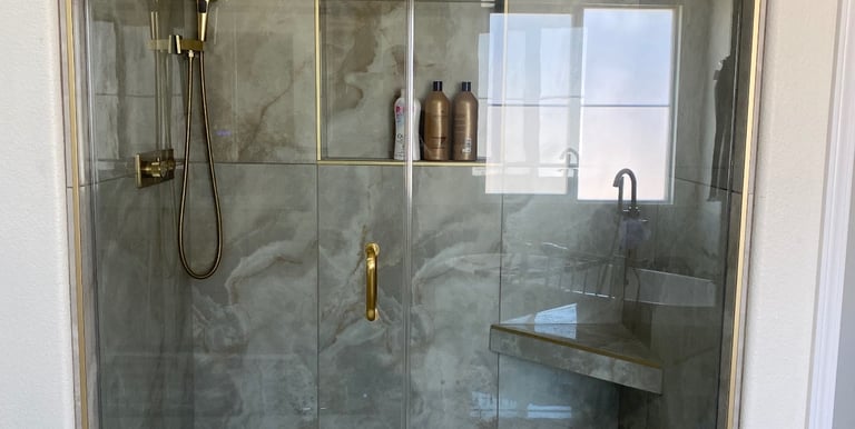 shower soor installation