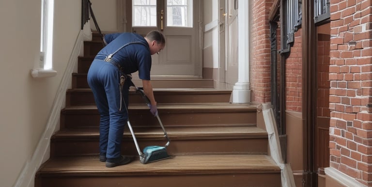 A clean and well-maintained living room with fresh carpets.