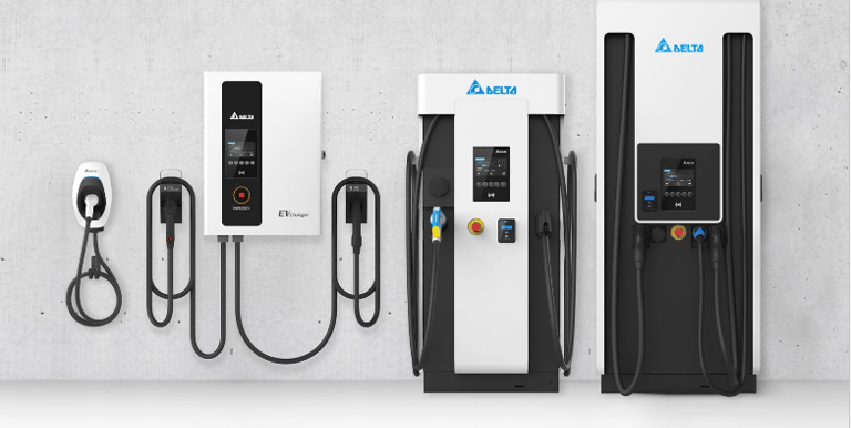 Different types of EV chargers, Delta EV chargers available in Qatar