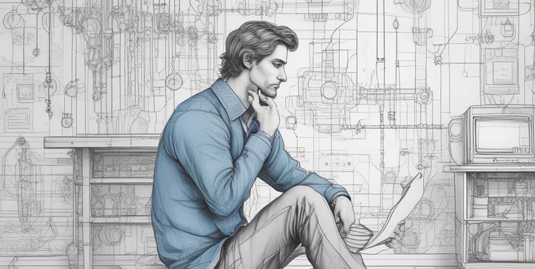 Abstract visualization of frequency waves merging into a harmonious pattern representing quantum integration.