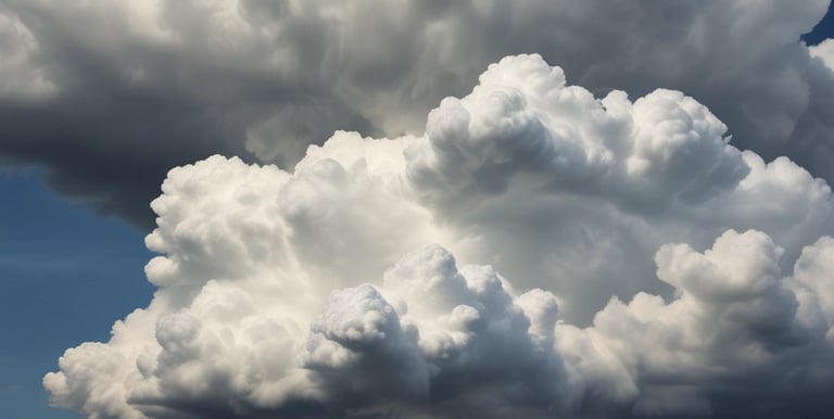 Close-up of a pilot holding a drone controller with a clear blue sky background.