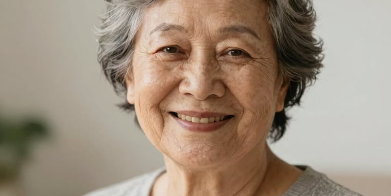 Close-up of hands clicking on a digital menu with benefit names.