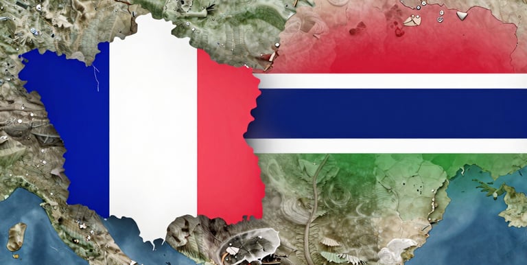 A vibrant group of African and Franco-Gambian diplomats engaging in a lively cultural exchange event.