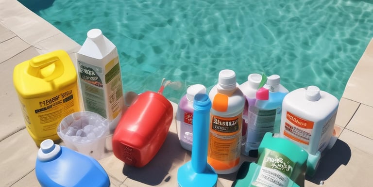 A neatly organized warehouse filled with various swimming pool pumps and filters.