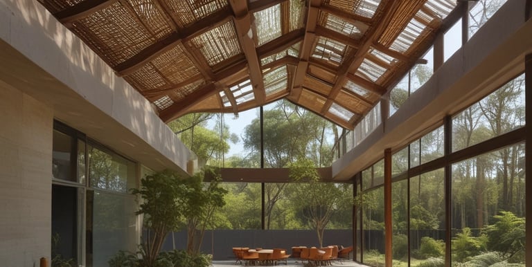 A group of diverse Indian community members collaborating outdoors in a green urban neighborhood.