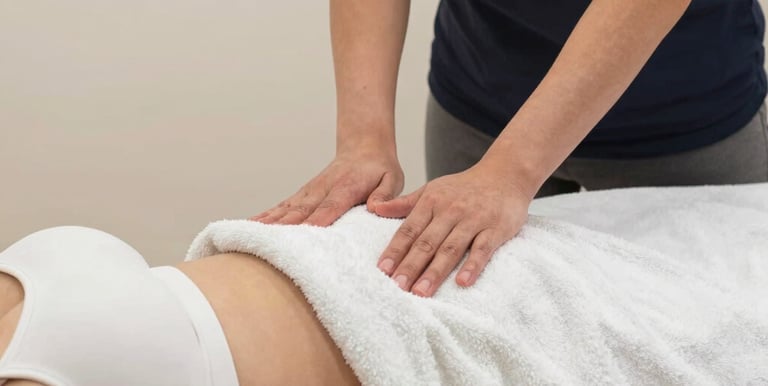 Close-up of a gentle auriculotherapy laser treatment being applied with care.