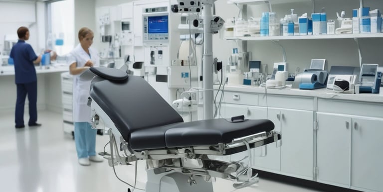 A friendly customer service representative assisting a client online with medical product inquiries.