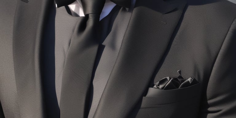 Happy customers chatting with a friendly service representative during Black Friday event.