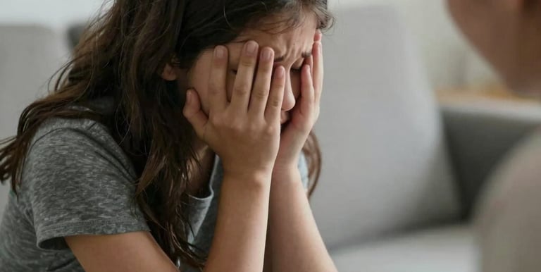 Close-up of a man’s hands gripping a worn leather journal, symbolizing reflection and commitment.