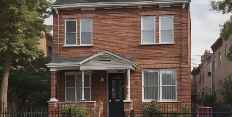 A Martin Adams property manager discussing maintenance plans with a tenant in a bright New York apartment.