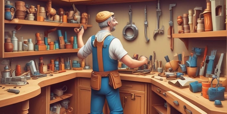 A group meeting in a cozy village hall discussing local projects with maps and notes.