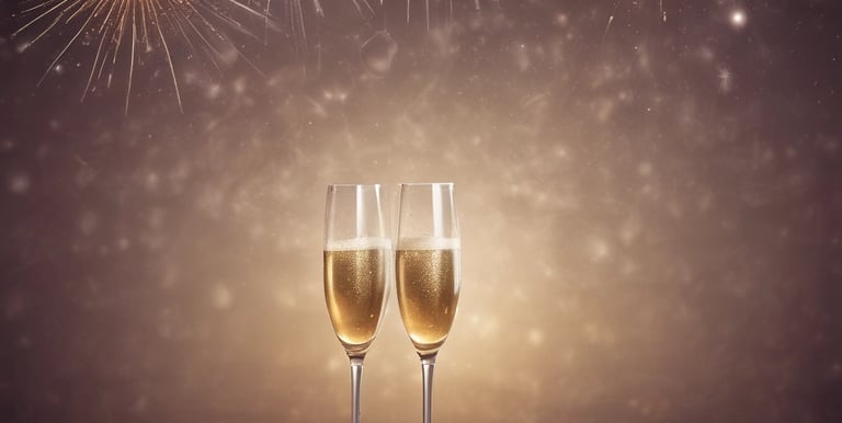 Close-up of a wine glass catching the warm glow of evening light.