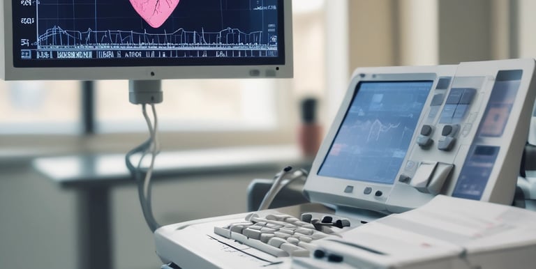 a monitor screen with a heart rate monitor and a monitor screen