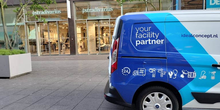 Retail Schoonmaak en Dienstverlening bedrijfsauto