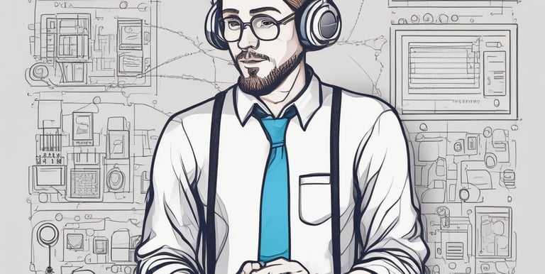 Close-up of a computer server with blinking lights in a data center.