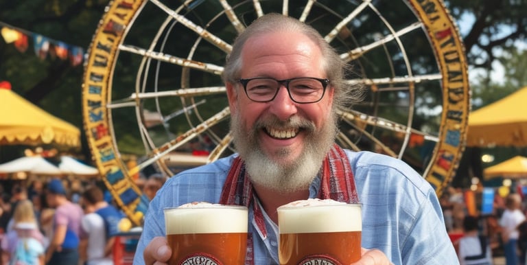 A vibrant cultural festival showcasing traditional German music and dance.