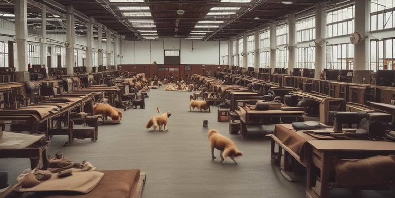 A skilled artisan working on a high-quality fabric in a bright workshop.