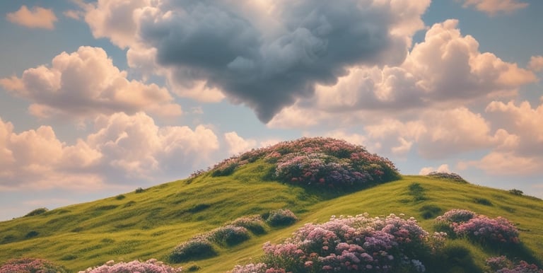 A small figurine display shows two figures sitting on a sofa on a wooden base with intricate lace around it. One figure places a comforting hand on the other’s arm, symbolizing support and togetherness. A plaque with an inspirational quote about encouragement and prayer is visible.