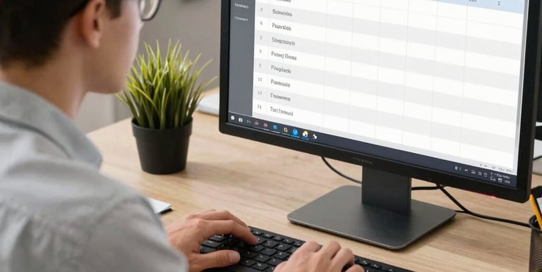 A focused student engaging with an interactive online training module on a laptop.