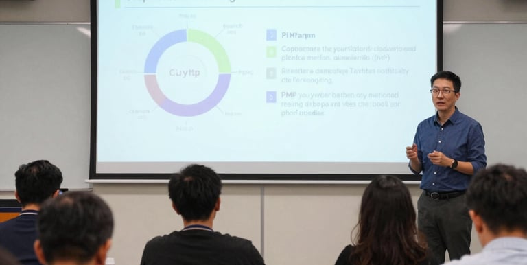 An instructor guiding a virtual class through a detailed certification process.