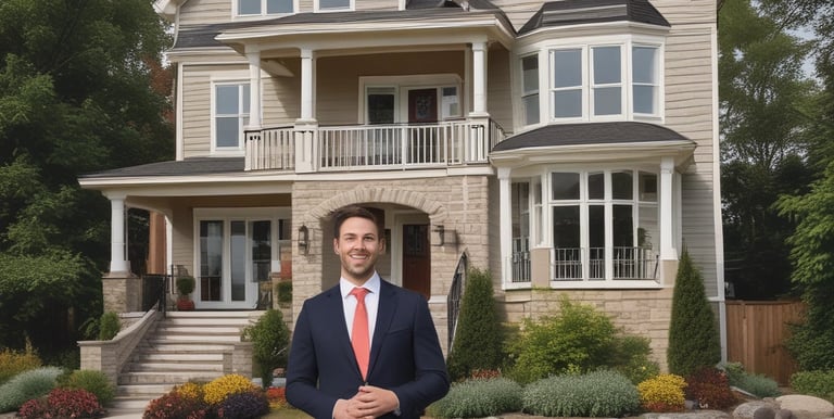 A vibrant marketplace showcasing various products and services in a bustling environment.