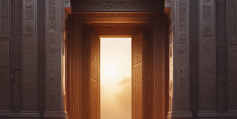 A person sleeps peacefully on a bed, surrounded by pillows and covered with a dark quilt. A wooden headboard and a side table with decorative items and a plant are visible. Soft, natural light enters through a sheer curtain.