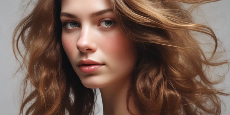 A barber, with curly hair, focuses on cutting a client's hair using scissors. The client is seated in a barber chair, wearing a striped cape, and facing away from the camera. The setting is dimly lit, with a mirror reflecting part of the scene and a round overhead lamp providing illumination.