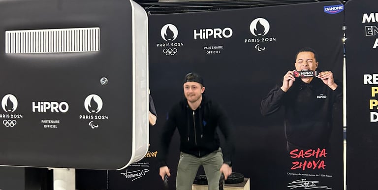 Photobooth avec animation sportive. Semi-marathon de Paris