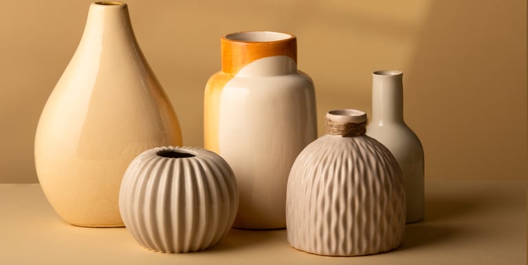 Objets de décoration de la poterie marocaine fait main