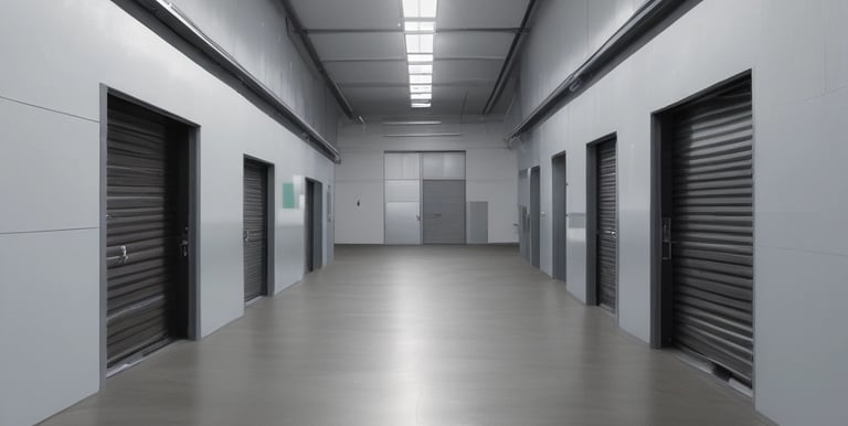A dark-colored storage cabinet with two transparent plastic containers on separate shelves. Below them, there is a drawer with foam inserts, possibly for organization. The bottom section has metal rods, likely for hanging items, and another plastic container.
