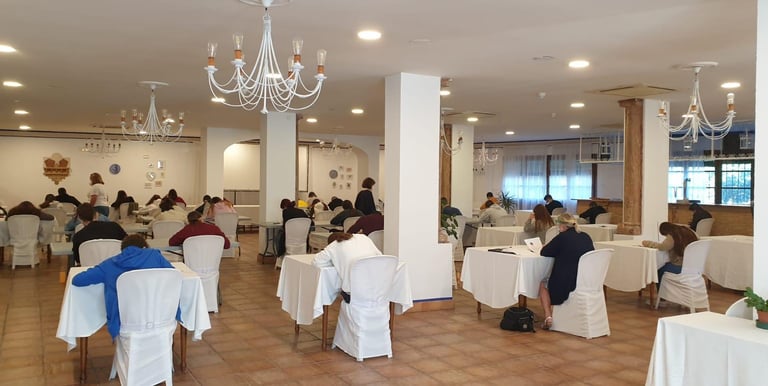 Trinity exams taking place.