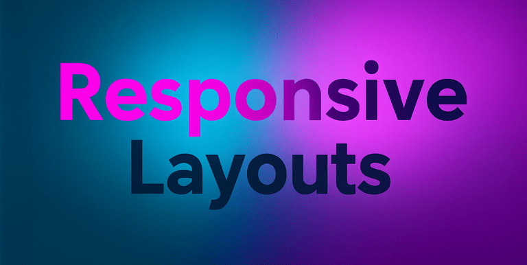 a purple and blue background with the words,'responsive responsive responsive web design