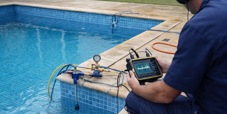 Detecção de vazamento em piscina no DF