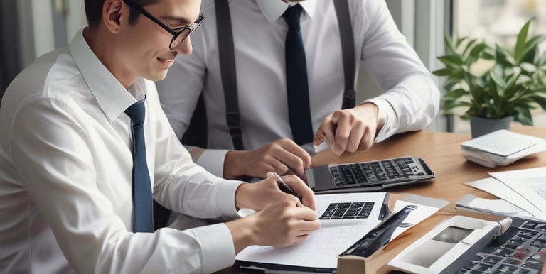 A laptop displaying a webpage titled 'Unlocking the Future of Finance with Ljubljana' is positioned on a wooden table. Surrounding the laptop are green plants, a stack of books, a black object, and a white mug with the word 'webflow' printed on it. The setting appears to be a comfortable workspace or home office.