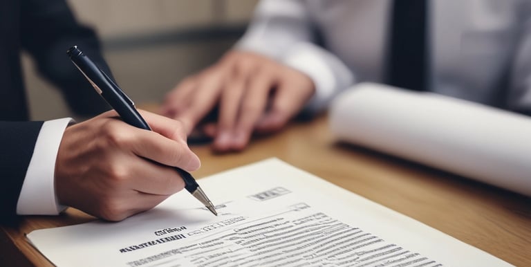 Business handshake with government official.
