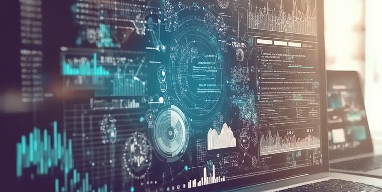exibição digital de uma tela de computador