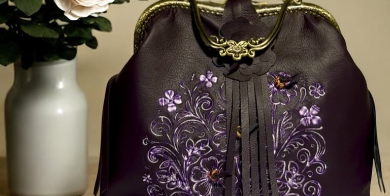 #theroobindery DDCA Bespoke Embroidery Handbag