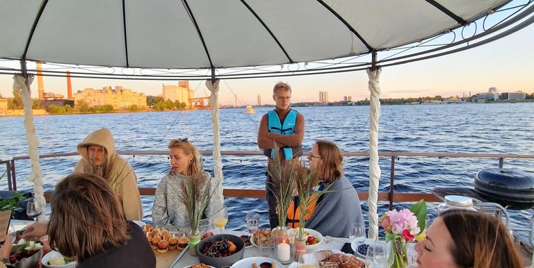 Daugava river Riga Party raft